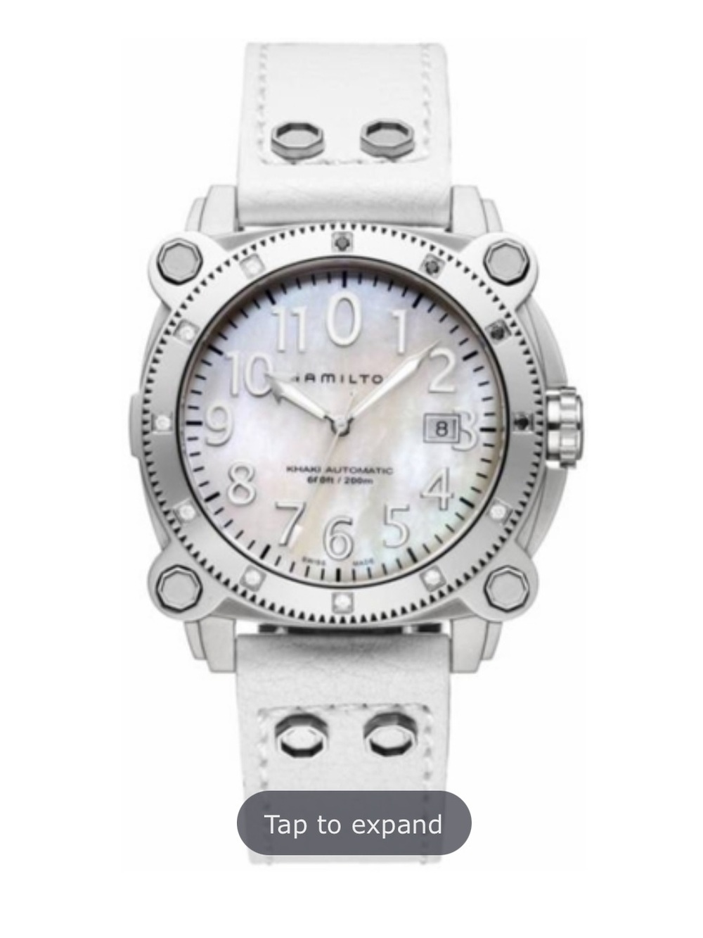 Rare HAMILTON KHAKI BELOWZERO diamonds and natural mother pearl dial. H78595913